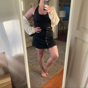 MADEWELL | Button-Front Mini Skirt